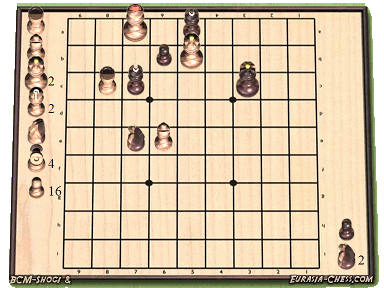 Shogi mate problem in 8 steps, by Sodayu Soeda