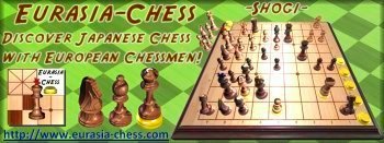 Discover Shogi with a westernized chessmen set