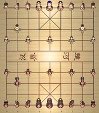 EurasiaChess Xiangqi chessmen 3D initial setup